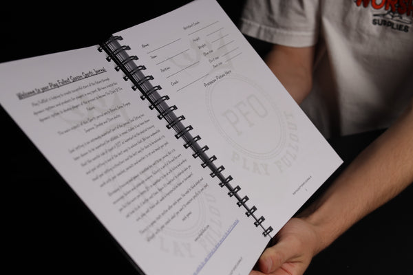 Young athlete using a guided sport journal after training